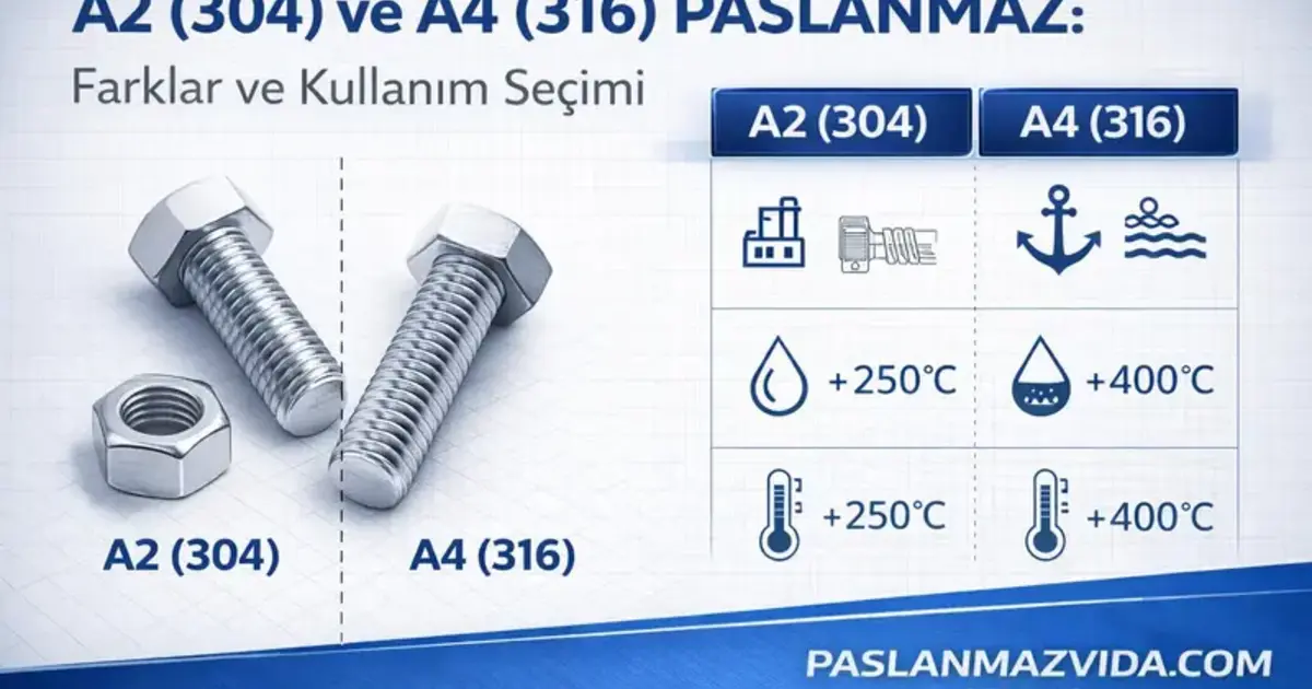 paslanmaz vida üreticisi
