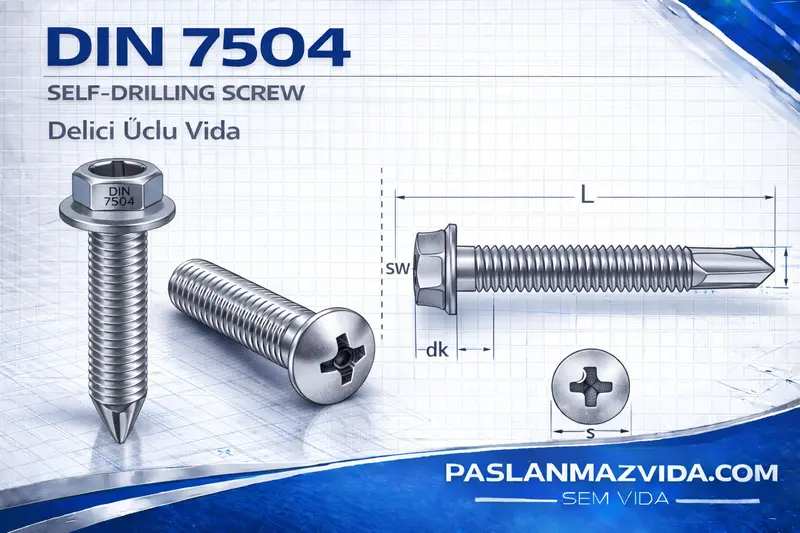 DIN-7504 standardına karşılık ürün görseli