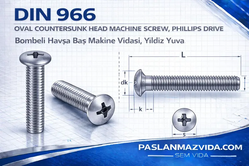 DIN-966 standardına karşılık ürün görseli