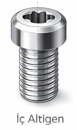 Hex socket head screw head type visual