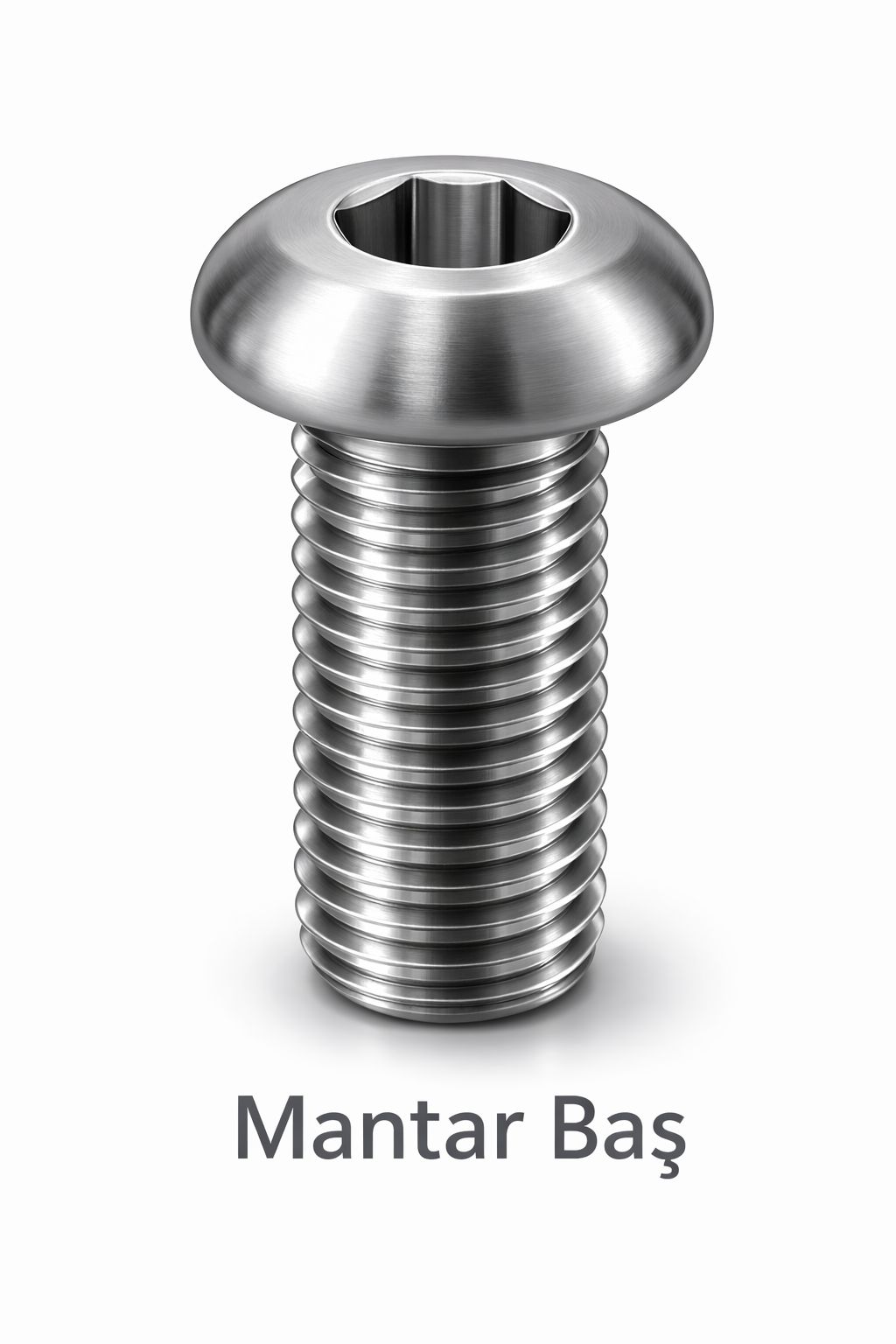 Mushroom head screw head type visual